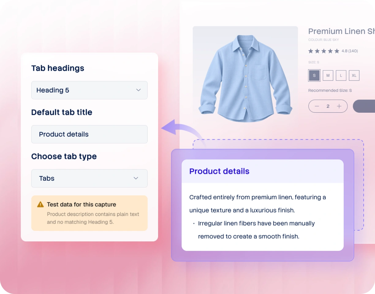 Keep every product detail organized